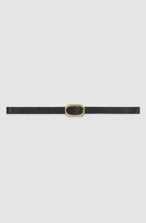 Anine Bing Small Signature Link Belt in Black /Gold at Nordstrom, Size X-Small