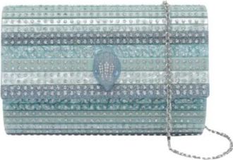 Kurt Geiger Party Eagle Clutch - Dames - Clutches - Blauw - ONE Size - Polyester - Tassen