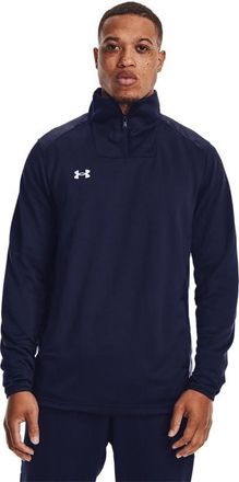 Under Armour Command Mens Quarter Zip, Midnight Navy / White, 4XL
