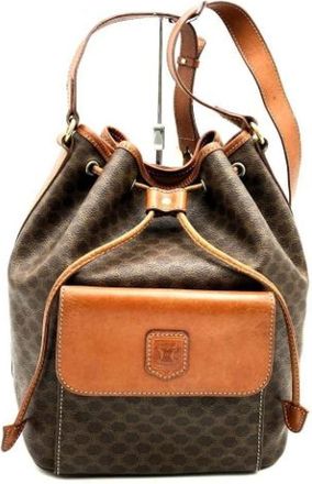 Celine Pre-owned Bucket Bags, female, Brown, Size: ONE SIZE Pre-owned Plastic celine-bags