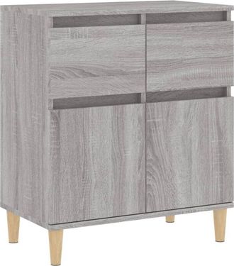 vidaXL Vidaxl - Aparador de madera contrachapada gris Sonoma 60x35x70 cm
