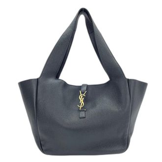 Saint Laurent Cassandre Black Tote Bag (Pre-Owned)