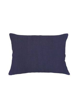 Anaya with Love So Soft Linen Pillow with Down Insert in Luxe Blue at Nordstrom, Size 14X40