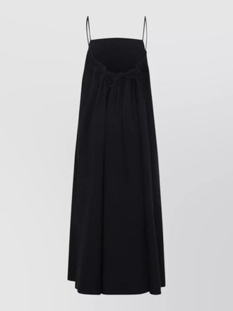 STUDIO NICHOLSON maxi dress ruffle back spaghetti straps