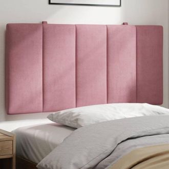 vidaXL Cabecero De Cama Acolchado Terciopelo Rosa 100 Cm Vidaxl