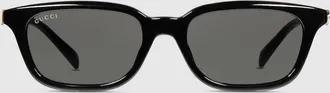 Gucci Rectangular-frame Sunglasses, Black