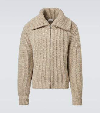 Christophe Lemaire Alpaca and yak zip-up cardigan
