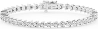 Grown Brilliance 2 Carat Round Lab Grown Diamond Tennis Bracelet in Sterling Silver,, 7 Inches Length, G-H Color, SI2-I1 Clarity