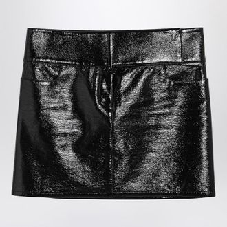 Courrèges Belted Vinyl Mini Skirt
