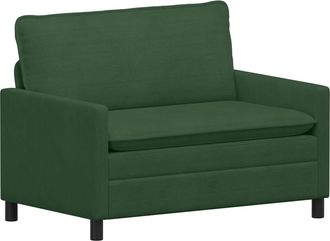 vidaXL Sof&aacute; 2 Plaza Verde Selva 126 X 81 X 87,5 Cm Tela Vidaxl