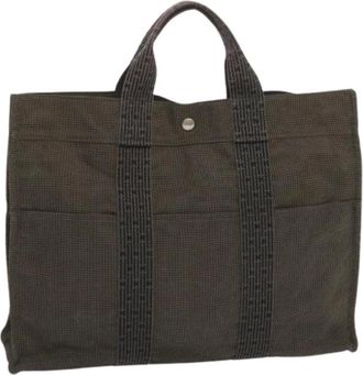 Herm&egrave;s Pre-owned Tote Bags, female, Gray, Size: ONE SIZE Pre-owned Fourre-tout herline