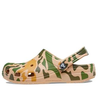 Crocs Classic Printed Camo Clog Khaki Green 206454-2Y6