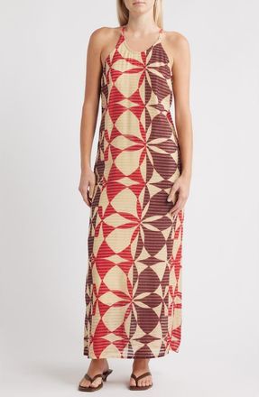 Next Floral Maxi Slipdress in Red at Nordstrom, Size 12 Us