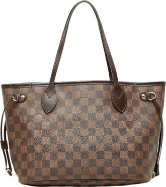 Louis Vuitton Damier Brown Ebene Pvc Leather Handbag Tote Bag (Pre-Owned)