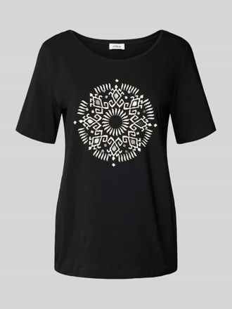 s.Oliver Red Label Regular Fit T-Shirt aus Baumwoll-Mix in BLACK, Gr&ouml;&szlig;e 38