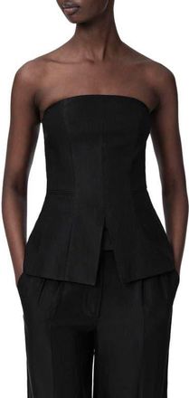AllSaints Charley Strapless Top in Black at Nordstrom, Size 10 Us