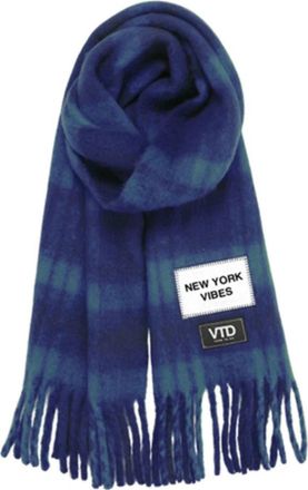 VERB TO DO New York Vibes Sjaal - Dames - Wintersjaals - Blauw - ONE Size - Accessoires