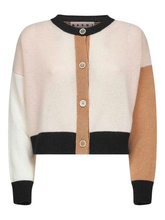 Marni Colour-Block Cashmere Cardigan