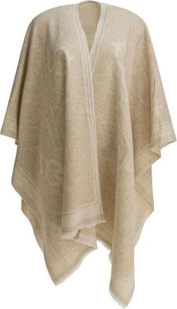 Pinko Pinko, Jassen, Dames, Beige, ONE Size, Wol, Croazia Cappa