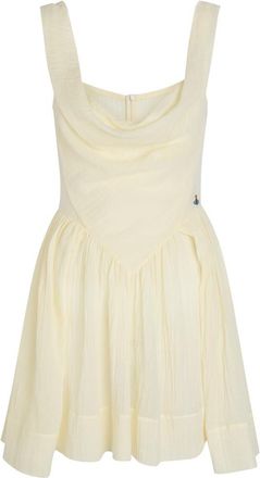 Vivienne Westwood Sunday Logo-embroidered Cotton Gauze Mini Dress - No Colour - 42 (UK10 / S)