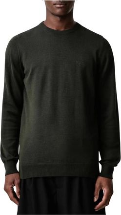 Barbour Maglione Girocollo in Cotone Pima - - Knitwear - Uomo - Verde - XL