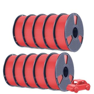 OEM Filamento Para Impresora 3d, Material Ecol&oacute;gico, Impresiones Duraderas, Rojo Cereza
