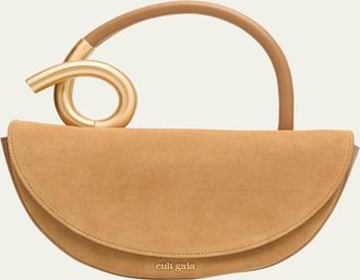 Cult Gaia Azariah Coil Leather Top-Handle Bag
