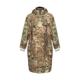 Dolce & Gabbana Jassen, Heren, Wit, S, Camo Hoodie Jas