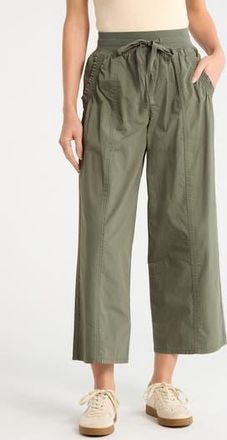 Sanctuary Wide Leg Crop Pants in Leaf Green at Nordstrom Rack, Size X-Large