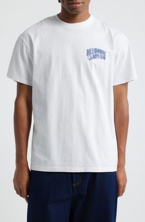 Billionaire Boys Club Curve Logo Short Sleeve Graphic T-Shirt in White at Nordstrom, Size Xx-Large