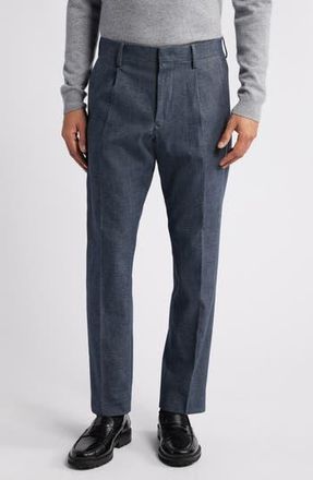 Nn.07 Bill 1067 Pleated Dress Pants in Navy Blue at Nordstrom Rack, Size 29 X 32