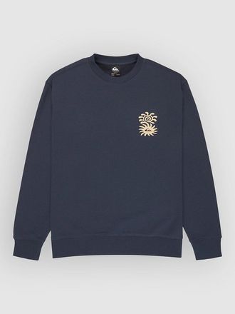 Quiksilver Salt Water Graphic Crew Sweater blau
