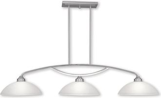 Livex Lighting Livex Somerset 3-Light Brushed Nickel Billiard/Island