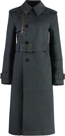 Burberry Coats - Dames - Trenchcoats - Grijs - XS - Jassen