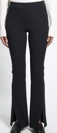 Theory High Rise Slit Leggings In Black