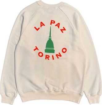 La Paz Cunha Torino Sweatshirt - Heren - Sweatshirts - Beige - 2XL - Katoen - Hoodies & sweatvesten
