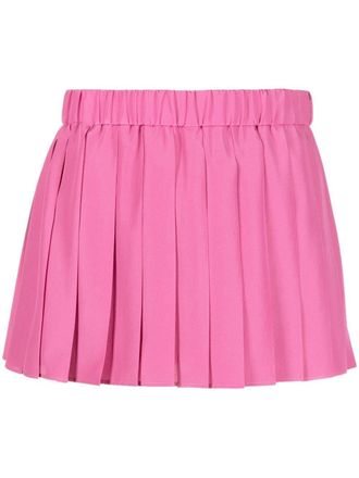 Red Valentino Shorts corti con pieghe - Rosa