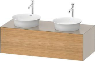 Duravit Tulip Blanco, Mueble De Pared, Ancho 1300 X Fondo 550mm, - Duravit