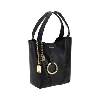 Chlo&eacute; Womens Black Calf Leather Bos Taurus Shoulder Bag