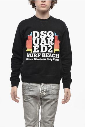 Dsquared2 Crewneck Sweatshirt SURF BEACH with Front Print size Xs