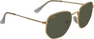 Ray-Ban Ray Ban Hexagonal Legend Green Classic G-15 Hexagonal Sunglasses RB3548 919631 54