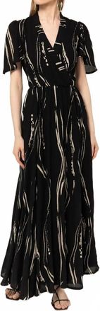 Bel Kazan La Vie En Maxi Dress In Black Sumi