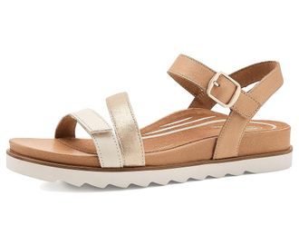 Aetrex Cass Platform Sandals Womens Dress Sandals Champagne : EU 41 (US Womens 10-10.5) M (B), Leather