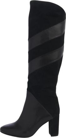 L'Arianna Laars met su&egrave;de banden - Dames - Laarzen met Hak - Zwart - 40 1/2 EU - Su&egrave;de - Schoenen