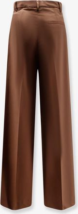 Hev&ograve; Womens Trousers Torreveneri Wool-Blend Brown Polyester