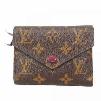 Louis Vuitton Brown Fuchsia Wallet (Tri-Fold) (Pre-Owned)
