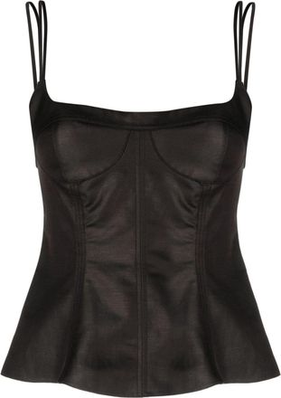 Stella McCartney Stella Mc Cartney korsetstijl peplum-tanktop
