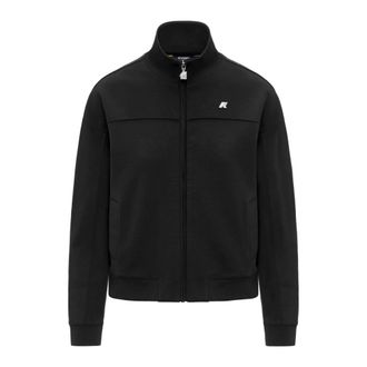 K-Way Arvinne Interlock Jacket - Dames - Vesten met rits - Zwart - 4XL - Katoen - Hoodies & sweatvesten