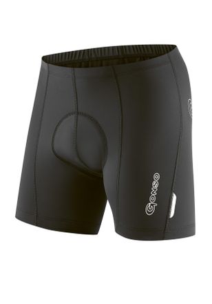 Gonso Fahrradhose GONSO Billy, Damen, Gr. S, Normalgr&ouml;ssen, schwarz, 78% Polyamid, 22% Elastan, Hosen Fahrradhose, kurze Herren Radlerhose mit Sitzpolster, 