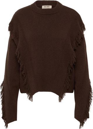 LeComte Ronde hals gebreid - Dames - Ronde hals truien - Bruin - 2XL - Truien & Vesten
